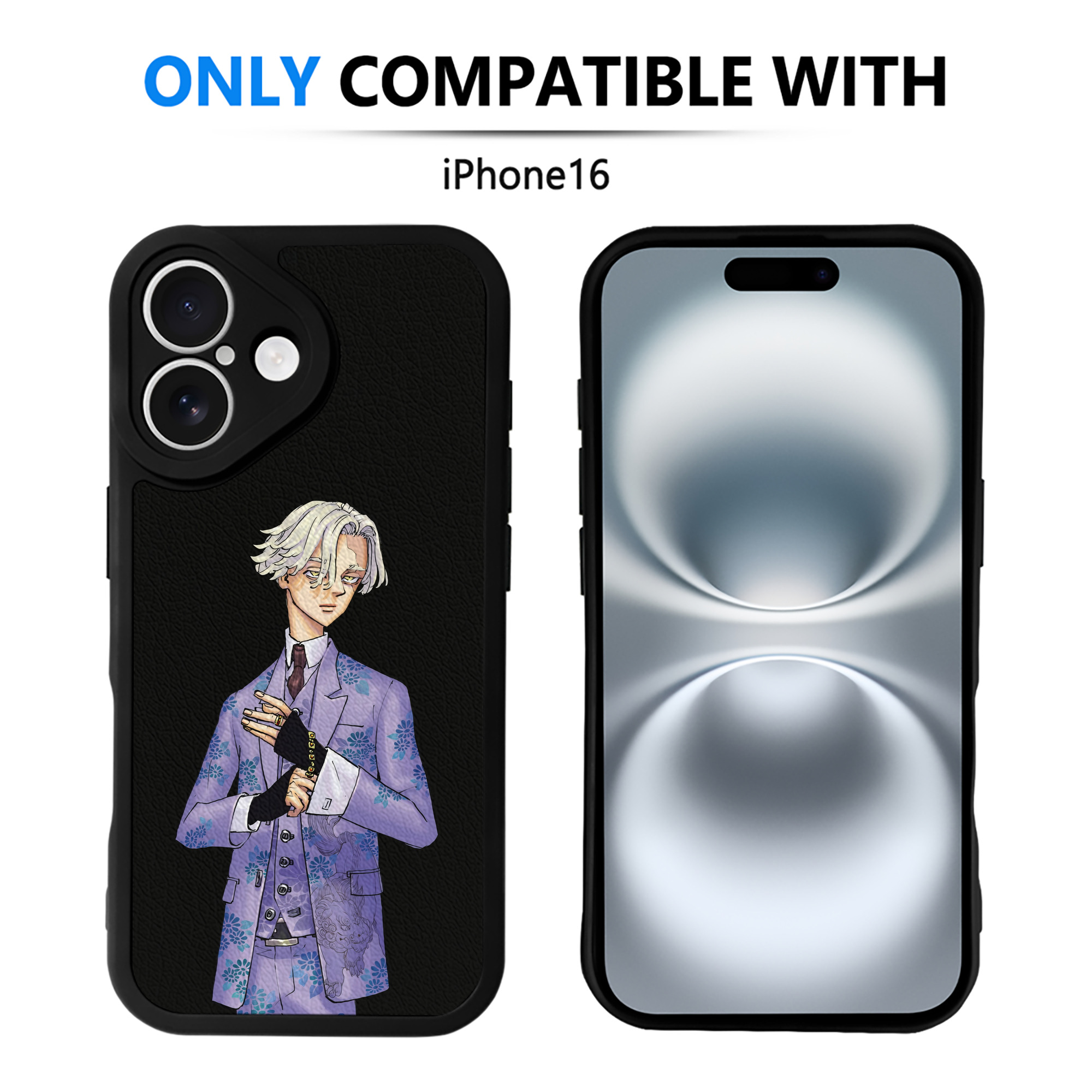 （画像用） 東京リベンジャーズ Tokyo Revengers 【iPhone 16シリーズ対応】シリコンスマホケース（レザー調） 材質：シリコン